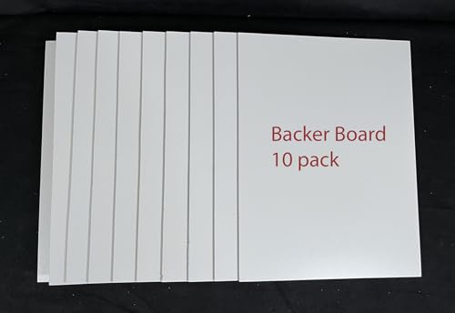 8"x10" MDF Mosaic Backer Board White Melamine Coated (3-Pack or 10-Pack) (10)