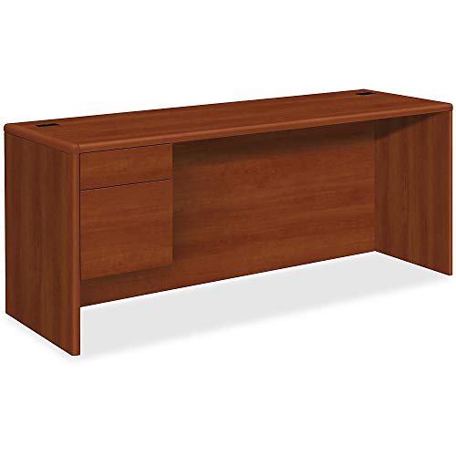 HON 10700 Series Cognac Laminate Left-Pedestal Credenza
