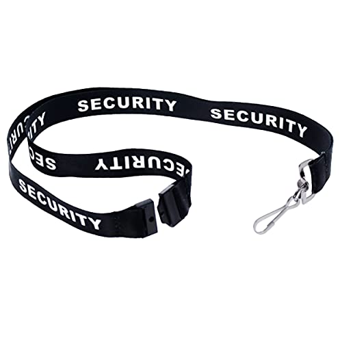 Specialist ID Bulk 100 Pack - Security Lanyard with Safety Breakaway Clasp and Metal Clip - Neck Strap Key and I'D Badge Holder for Security Guard, Loss Prevention, or Safety Officer Cooridinator