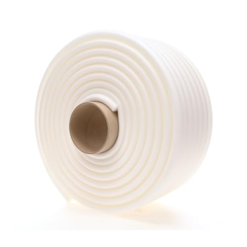 3M Soft Edge Foam Masking Tape, 06297, 13 mm x 50 m, White Automotive Foam Maskng Tape for Sealing Car and Truck Door Jams Overspray Protection