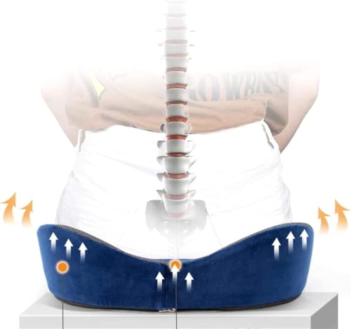 EZLQGBWKPDT Perfect cushion, memory foam and seat; combining quality and therapeutic comfort, specially designed to encase and support your body, helping to relieve pain in the back, hips and tailbone