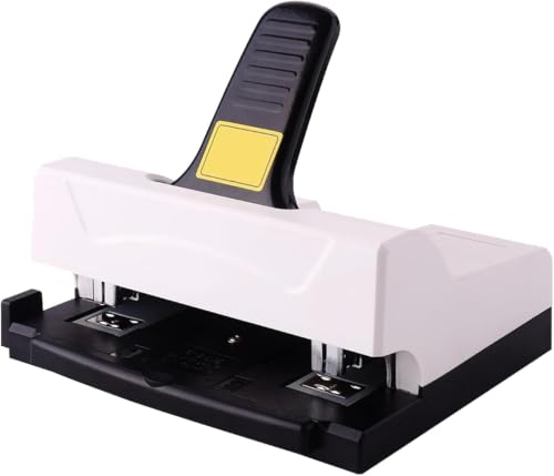 Manual Double Hole Stapler, Heavy-Duty Desktop Stapler with 50 Sheet Capacity, Feeding Depth 2-15mm, Double-Head Stapling for A416K Documents, Home, School, Office
