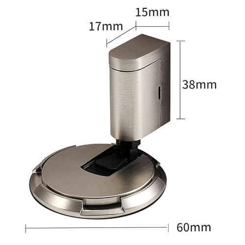 Zinc Alloy Anti Collision Silent Mechanical Thin Invisible Door Stop