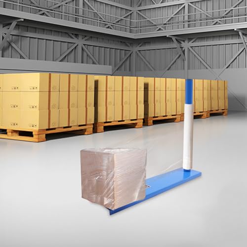 Manual Stretch Film Wrapping Dispenser, Heavy Duty Film Wrapping Machine, Modern Pallet Wrapper, Industrial Packing Tool, for Warehouses, Factories, Small Business Packaging
