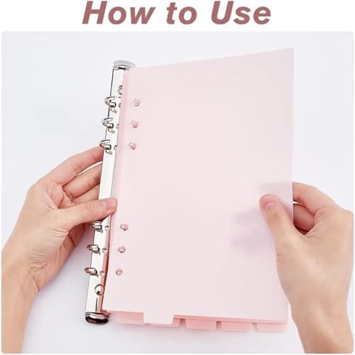 A5 6-Hole Metal Ring Binder Replacement Kit 8-Piece with Screws Nuts