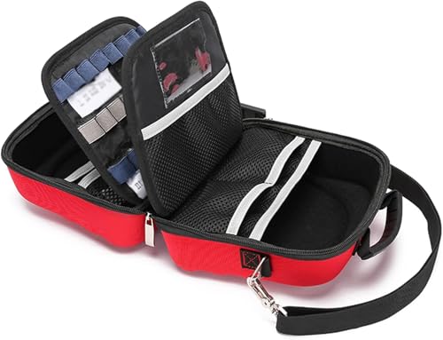 CAIMIAO Portable First Aid Kit Empty, Emergency Rescue Bag for Car, Camping, Travel, Hiking, Sport, Home First Aid Essential Box, Waterproof(Navy Blue)