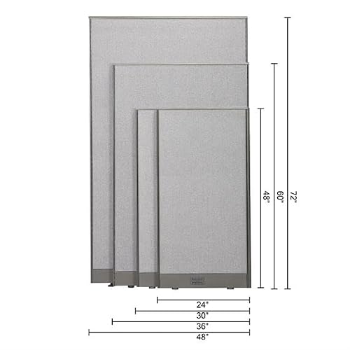 GOF Office Partition Single Panel (24" w x 60" h) 2ft x 5ft