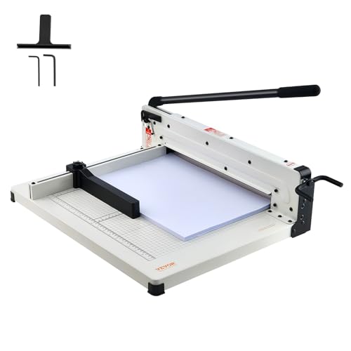 VEVOR Industrial Paper Cutter A3 Heavy Duty Paper Cutter 17 Inch Paper Cutter Heavy Duty 400 Sheets Paper with Clear Cutting Guide for Offices, Schools, Businesses and Printing Shops