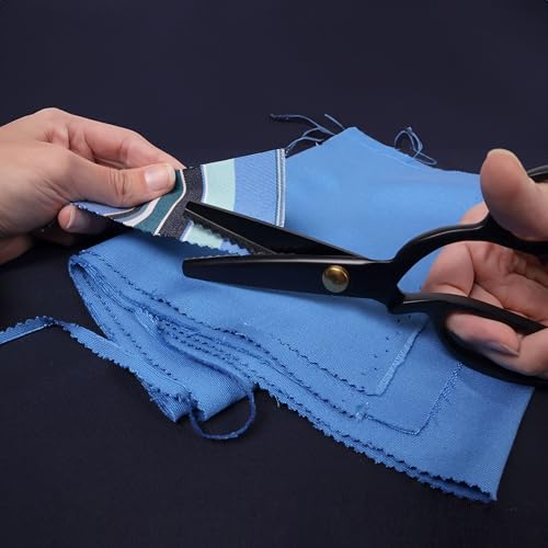 JubileeYarn Professional Metal Pinking Shears - Black - 10 Units