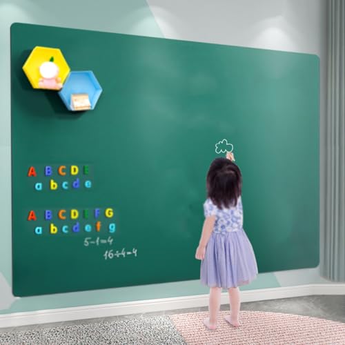 Removable Sticky whiteboard Film, Self Adhesive Magnetic Whiteboard Wallpaper Roll Multicolor Multiple Sizes(Green,23.6x35.4in(60x90cm))