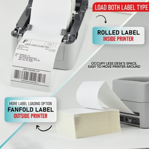 Arkscan 2054K-WF Shipping Label Printer USB & WiFi Connection, Work w/iPhone Windows Mac Chromebook Android Support Amazon Paypal Shopify Shipstation UPS USPS FedEx Direct Thermal