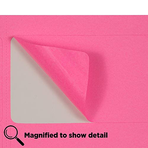 JAM PAPER Shipping Address Labels - Standard Mailing - 2 x 4 - Ultra Pink - 20 Packs of 120
