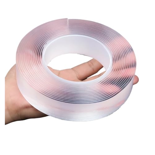 1M/2M/3/5M Tape Double Sided Transparent NoTrace Reusable Adhesive Sticker Cleanable Home(10m)