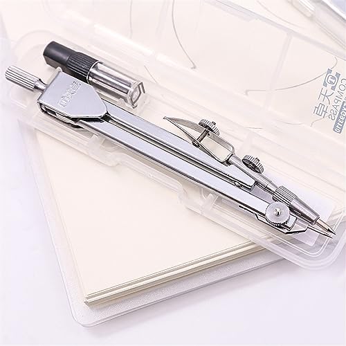 OREKPOT Compass Geometry Tool Geometry Compass, Stainless Steel Drawing Compasses Mathematical Geometry Circle Tool, Student Stationery School Supplies Drafting Tools Geometry Tool Set