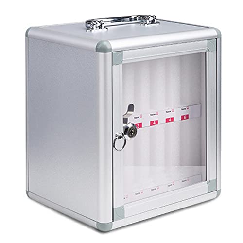 SDdPulse Mobile Phone Safe Deposit Box - 36 Slot Storage Cabinet for Cell Phones Pocket Locker with Security Lock Portable Hand-Carry Design Ideal for Offices and Events,12slots