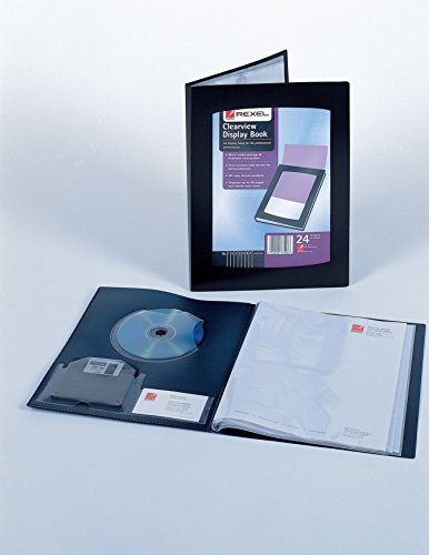 Rexel A5 Clearview Display Book - Black