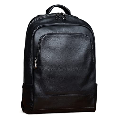 AODFDSJH Men's Shoulder Backpack Cow Leather Multifunctional Travel Bag Leisure Computer for