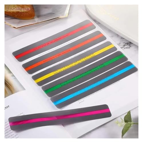 Reading Guid Strip 100 Guided Reading Strips, Colored Bookmarks, Tracking Ruler for Reading Tools for Students(Blue)