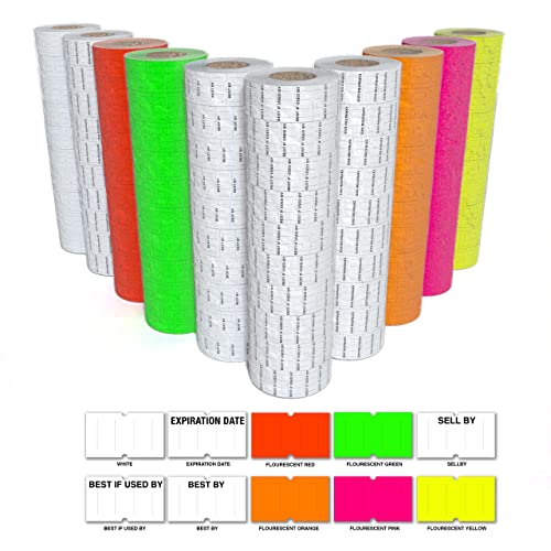 Labels to fit: Motex MX5500, Towa GS Series,Halmark Model H, Kenco 18-8,000 Labels by Kenco (8 Sleeve Mix N Match)