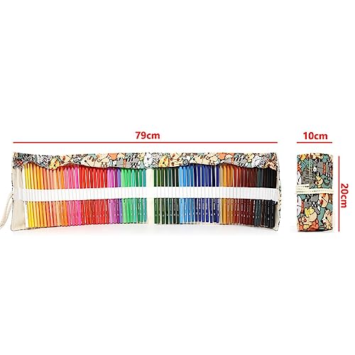 SIDUFHAOPKLL Wooden Colour Pencils 72 Colours Water Soluble Pencil Set for Students Hand Painting Art Brushes