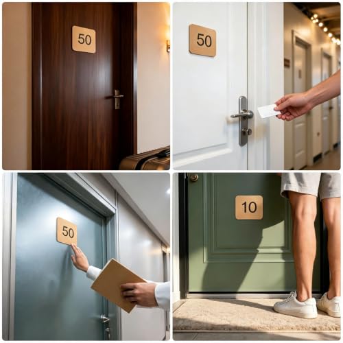 1-30 1-80 1-300 Self-Adhesive Backing Locker Numbered Plates Black