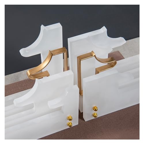 Book Organizer Chinese Acrylic Bookends Heavy Duty Book End Ancient Architecture Bedroom Library Office School and Desktop Decorations