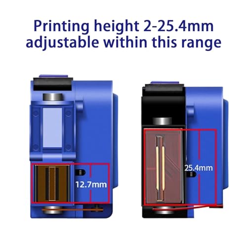 SHIHUANI 25.4mm Mini Handheld Inkjet Printer for Text Expiry Date QR Barcode Image Logo Batch Number(US)