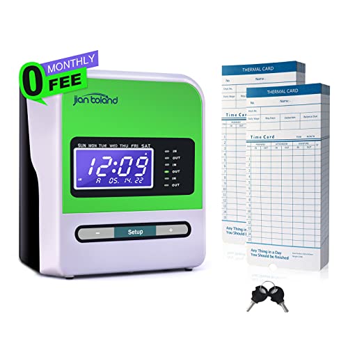 JIAN BOLAND Employee Thermal Time Clock for Small Business