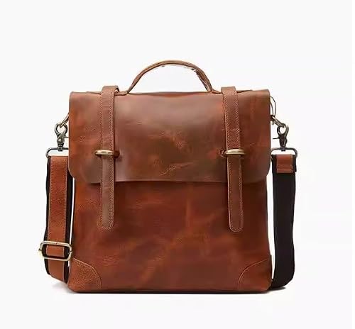 STBTOO Casual Daypacks Handbags Briefcases Men's Genuine Leather Shoulder Bags Messenger Bags Laptop Bags Luggage Bags(2)