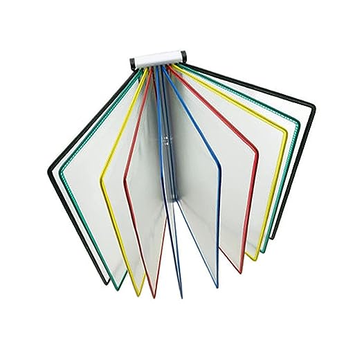 EliteBloom Flip File Organizer for Desk Wall Mount Reference Organizer - Catalog Display Rack PVC and Metal Desktop FLI,