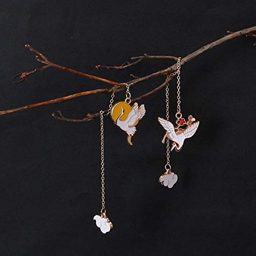 Bookmark 4 pcs Metal Bookmarks Unique Design Book Stopper Exquisite Bird Book Marker Will Help You Read Suitable for Ladies Readers Writers etc Metal Bookmark