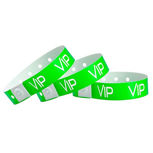 500 Neon Green VIP - Wristco Plastic Wristbands