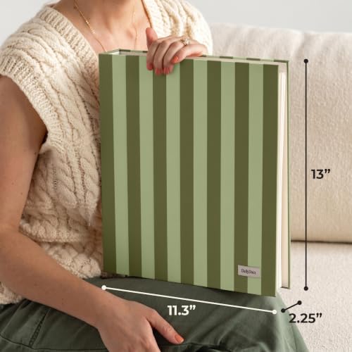 DailyDocs Document Organizer Binder for Important Papers & Passports, Olive
