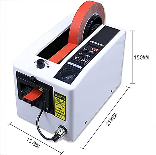 KJLYLPP Manual/Automatic Tape Dispenser, 20-999mm Cutting Length, 8-50mm Tape Width, Electric Adhesive Tape Cutting Machine, Packaging Tape Dispenser, for Home