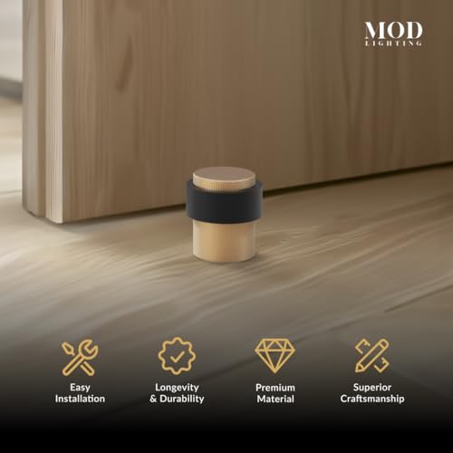 MOD LIGHTING Enso Copper Door Stop with Rubber Band for Shock Absorption