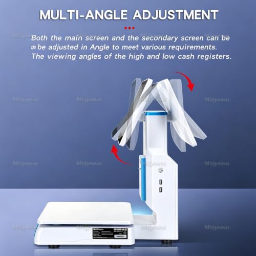 Commercial Label Printing Scale, Small Cash Register with Scale SingleScreen