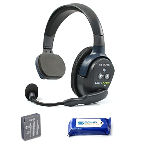 Solid Signal Eartec ULSR Ultralite HD Single Ear Remote Headset Full Duplex Wireless with Rechargeable Battery