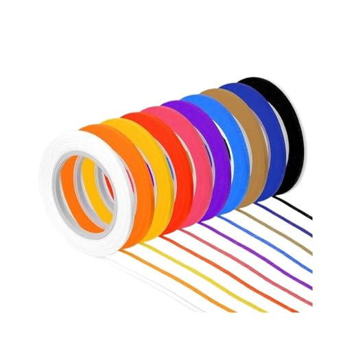 Whiteboard Tape 20roll Thin Pinstripe Dry Erase for Board Tape Lines- Multicolor Whiteboard Chart Grid for Organizati