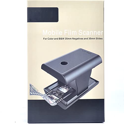 Mobile Film Scanner, Smartphone Film Negative Slide Scanner, Novelty Folding Scanner Support Smartphone System, Support 35mm 135mm Films Slides, for Old Slides to JPG