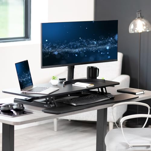 VIVO Black 42 in Standing Desk Converter, DESK-V042KB