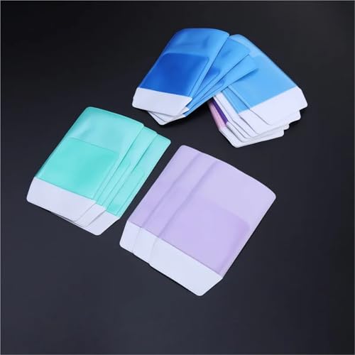Pocket Protector 60pcs Waterproof PVC Nurse Doctor Office Pocket Pen Bag Protector Pouch Organizer For Shirts Pants Lab Coats Nurses(Green)