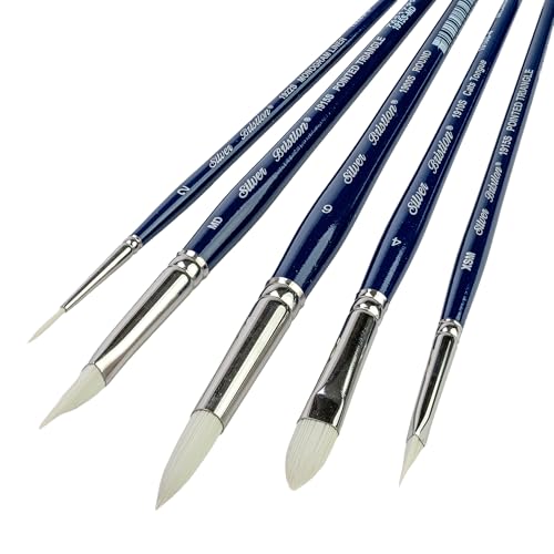 Silver Brush Limited Bristlon Variety Oil Paintbrush Set, 5pc