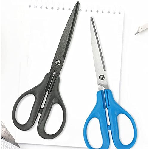 DSWMY Craft Scissors, Stainless Steel Craft Scissors Sharp Sewing Needlework Artwork Office Cutting Tool 17.5cm