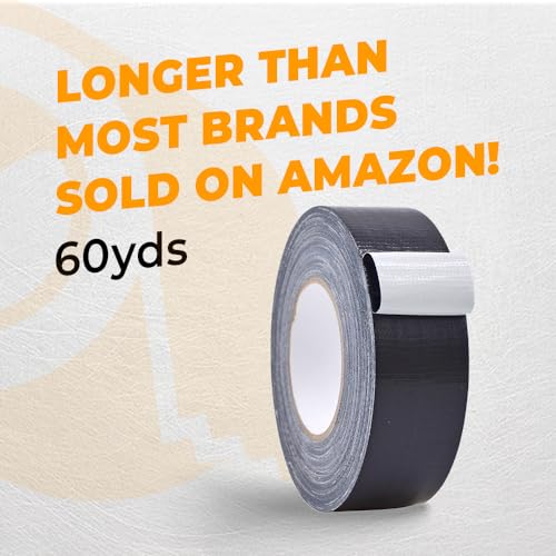 WOD DTC9 Commercial Grade Silver (Gray) Duct Tape, Waterproof - for Crafts, Home Improvement Projects, Repairs, & Maintenance 1/2 in. x 60 ft. (Pack of 96)