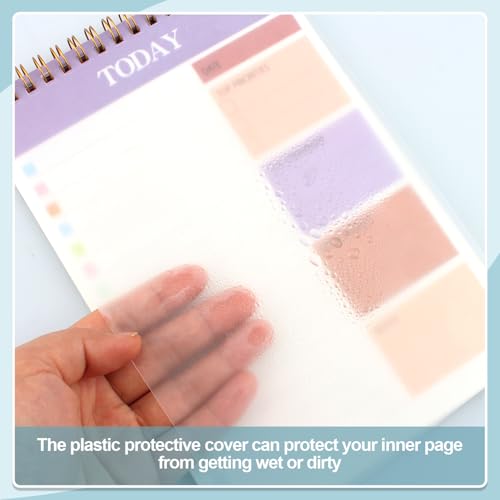 A5 Undated Daily Planner, Spiral‑Bound To‑Do List Notepad(2 Packs,)