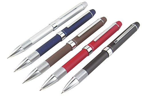 Sailor 16-0219-219 Multi-Functional Fountain Pen, 2 Colors + Sharp Metallic Fit, Silver