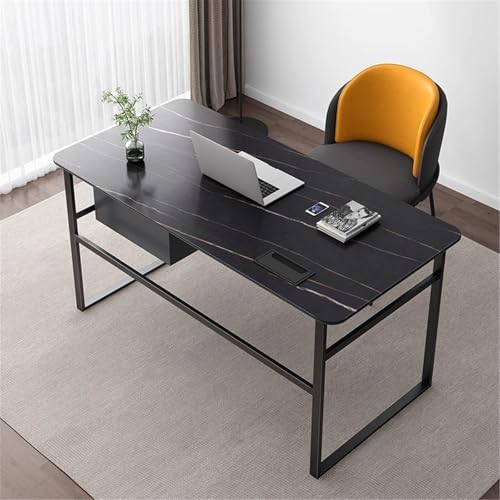 YUHUAWF Writing Desk Computer Desk Workstation, Home Office, Modern Rock Board Writing with Drawers Computer Desks