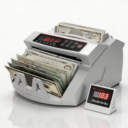 Money Counter Machine Value Count, UV/MG/IR/MT Counterfeit Bill Detection