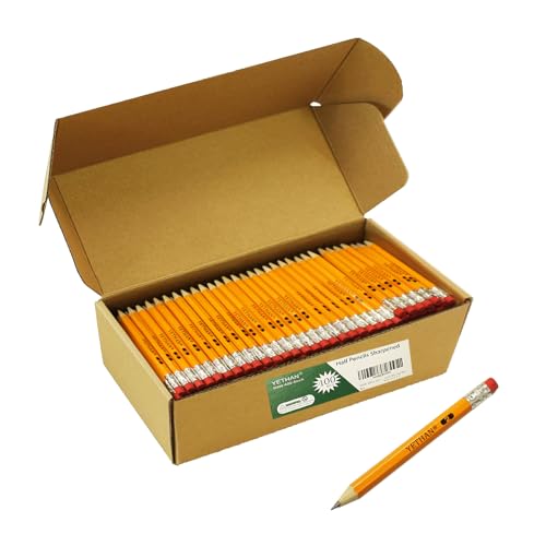 YETHAN Golf Pencils with Eraser Tops, 400 Count, 4"