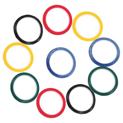Alianm White Board Tape 30pcs 5S Desktop Positioning Tape 3Mm X 50M Whiteboard Scribe Seamless Warning Segment Color Marking Line Ultra Thin Strong